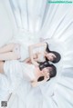 Coser @ 桜 桃 喵 Vol.045: 白色 长裙 (58 photos) P52 No.20543d Image No. 5