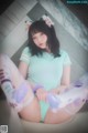 Bambi 밤비, [BLUECAKE] Naughty Cats Pink & Mint RED Set.02 P33 No.84e167